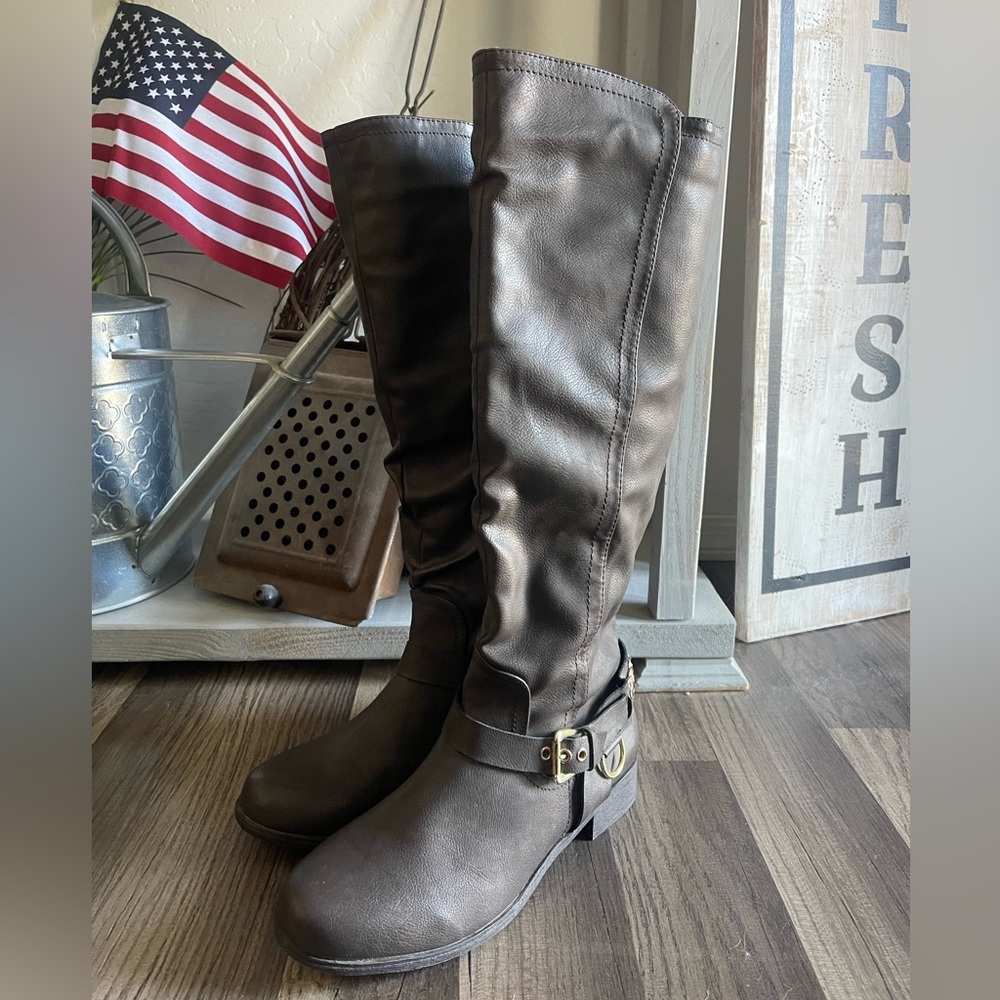 Biker style boots